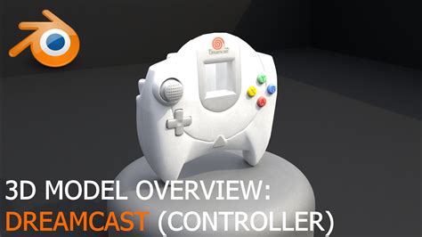 Dreamcast Official Controller 3d Model Overview Youtube