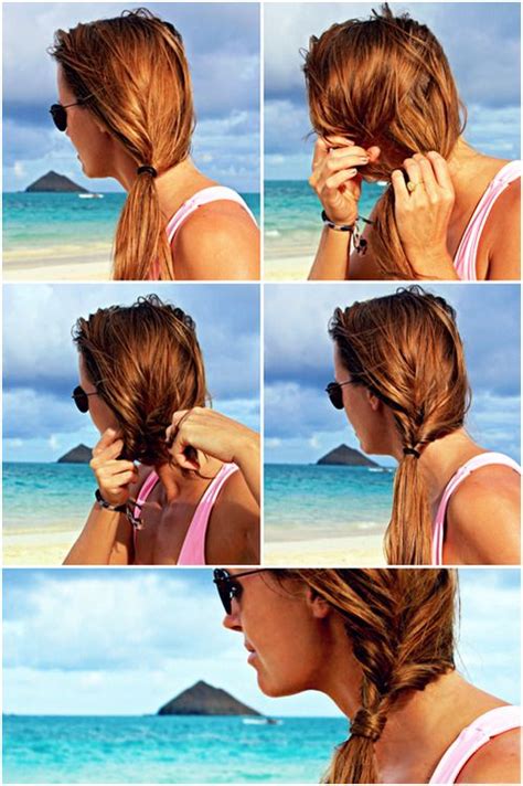 Beach Hair Twisted Side Ponytail Beach Hair Beach Hairstyles