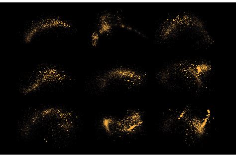 Golden Dust Gold Glitter Background Set Graphic by bdvect1 · Creative Fabrica