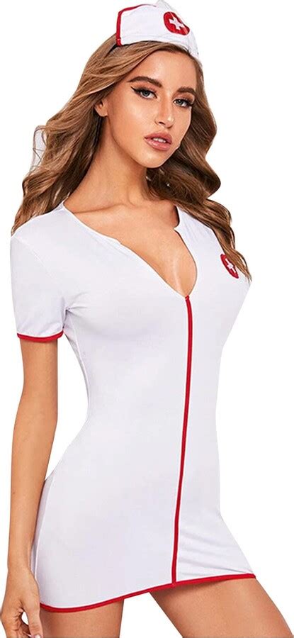 Ykghfd Womens Lingerie Dress Cosplay Nurse Costume Fancy Dress Party Outfit Sexy Girl Uniform