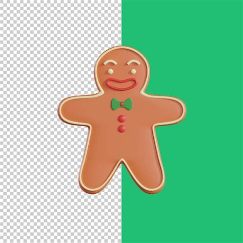 Premium Psd Gingerbread Christmas Icon D Rendering