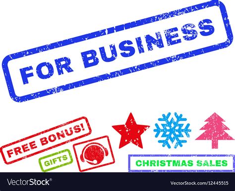 For business rubber stamp Royalty Free Vector Image