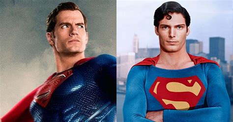 See Henry Cavill Step Into The Classic Christopher Reeve Superman Suit ...