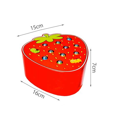 Gioco Della Pesca Per Bambini In Legno Con Vermetti Magnetici Da Catturare