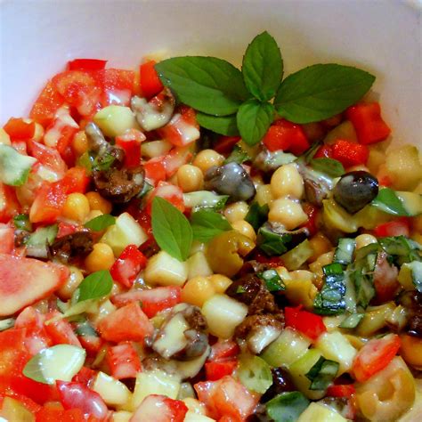 Ensalada De Garbanzos Con Vinagreta De Yogur Colores Y Sabores El