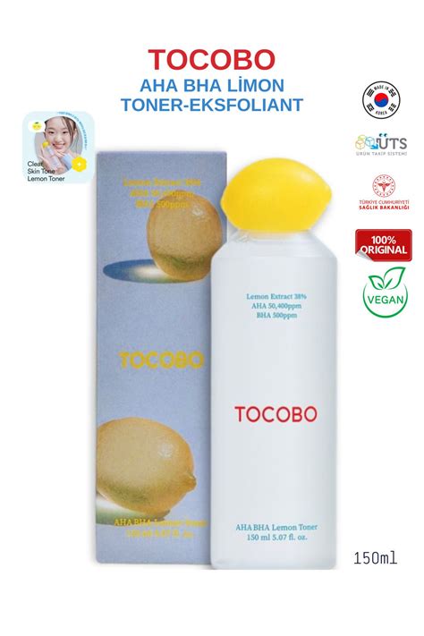 Tocobo Aha Bha Limon Toner 150ml Fiyatı Yorumları Trendyol