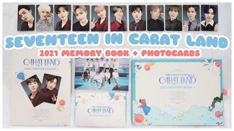 Unboxing Seventeen In Carat Land Memory Book Photocard Set