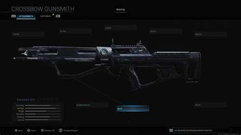 Modern Warfare® 2019 All Crossbow Attachments Gunsmith Max Level