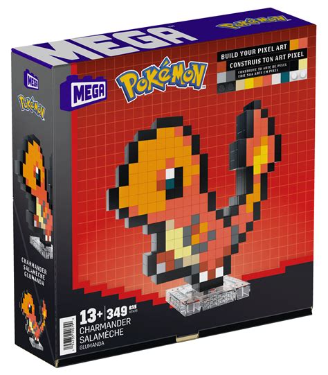 Mega Pok Mon Pixel Charmander Hth Klocki Plastikowe Niskie Ceny I