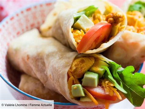 Tortillas Au Poulet Avocat Tomates Et Fromage Fondu Femme Actuelle