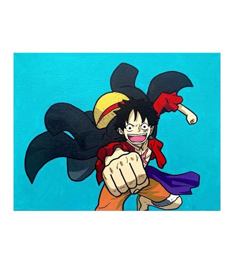 Luffy Painting | NatsCraftShop