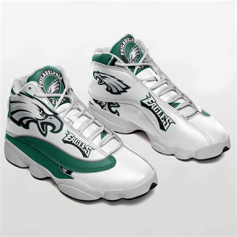 Philadelphia Eagles Football Jordan 13 Sneaker - JD 13 Shoes ...