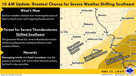 Nws St Louis On Twitter 10 Am Update Significant Update Heavy Cloud