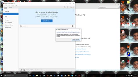 Solved Adobe Acrobat Reader Dc Has Stopped Working Adobe Community