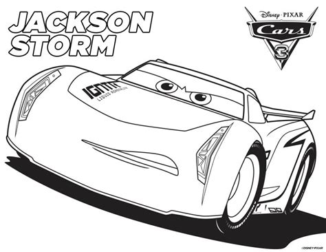 Disney Cars 3 Jackson Storm Coloring Page Ausmalbilder Disney Farben