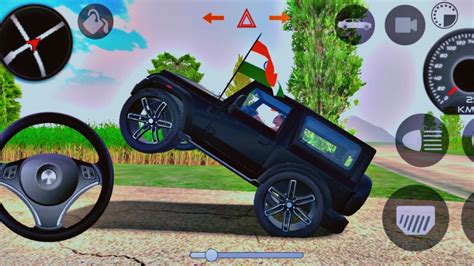 Modified Mahindra Black Thar Stunt Indian Car Simulator D Gaming