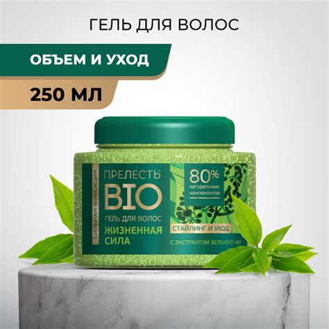 Гель для укладки волос мужской, женский Прелесть Био с экстрактом ...