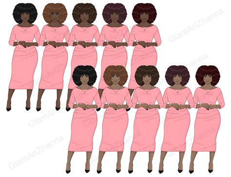 Boss Babe Clipart Bundle Planner GIrl Illustration By GlamArtZhanna TheHungryJPEG