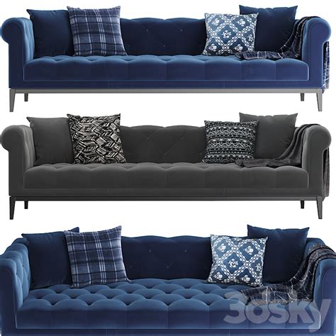 Rh Italia Chesterfield Sofa With Tufted Sofa 3d Model