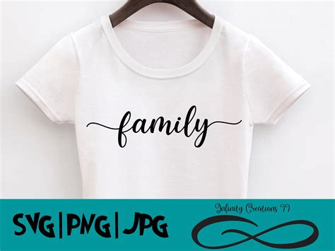 Family Word SVG PNG JPG Cricut & Silhouette Digital File | Etsy