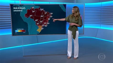 Jornal Nacional Anne Lottermann Apresenta A Previs O Do Tempo Para O