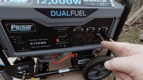 Pulsar G12kbn Dual Fuel 12000 Watt Generator Part 1 Set Up Test