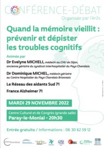 Conférence débat Quand la mémoire vieillit prévenir et dépister les