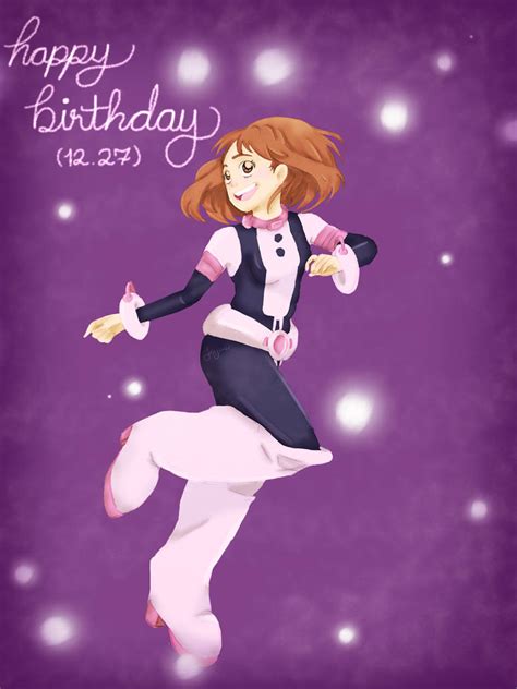 Happy Birthday Uraraka By Jayusdraws On Deviantart