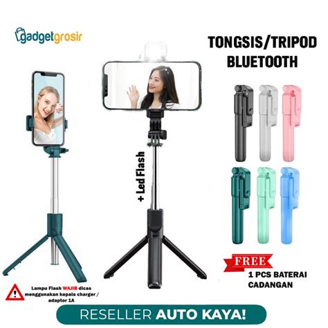 Jual Tongsis Tripod Bluetooth R1 R1s Selfie Stick Tomsis Remote Control