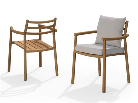 Ukiyo Teak Garden Chair With Armrests By Trib Design Monica Armani