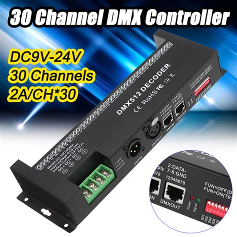 New Dmx Channels Led Decoder Controller For Rgb Tape Strip Light