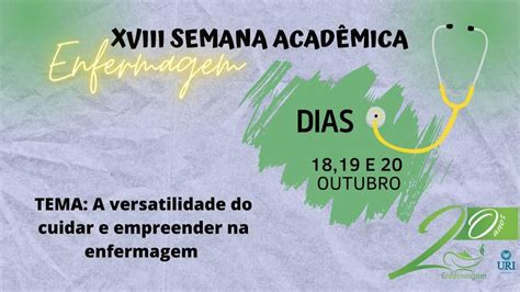 URI Câmpus Santiago Convite participe da Semana Acadêmica de