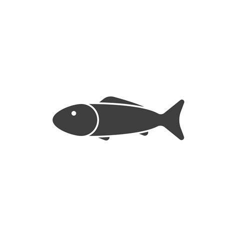 Vector Sign Of The Fish Symbol Is Isolated On A White Background Fish