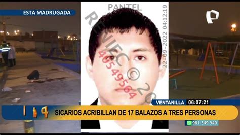 Ventanilla Sicarios Acribillan A Balazos A Tres Personas En Un Parque