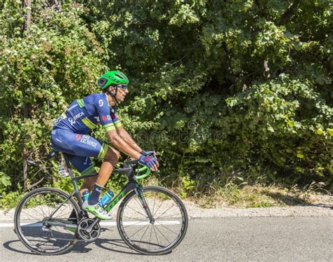 De Fietser Ruben Plaza Molina Op Mont Ventoux Ronde Van Frankrijk