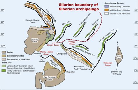 Schematic Map View Diagram Illustrating The Early Paleozoic