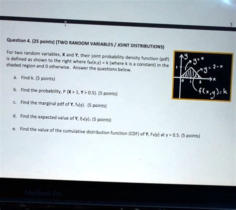 Solved Question 4 25 Points Two Random Variables Joint Distributions For Two Random