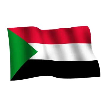 Sudan Waving Flag On Transparent Background Sudan Flag Waving Flag