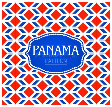 Panama Patriotic Banner Design, Typographic Vector Illustration, Panamanians Flag Colors Stock ...