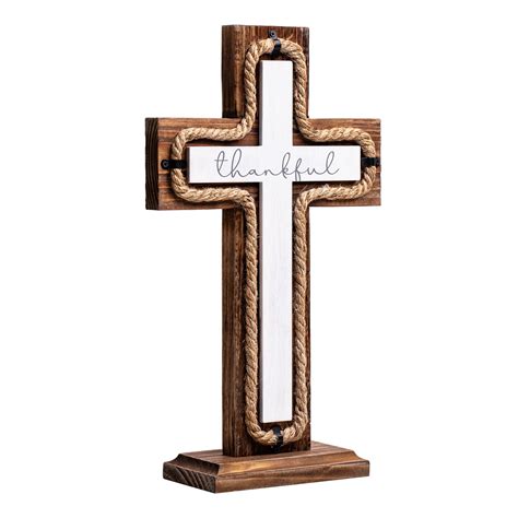 Wall Wooden Cross With Wooden Base Christians Crosses Spiritual