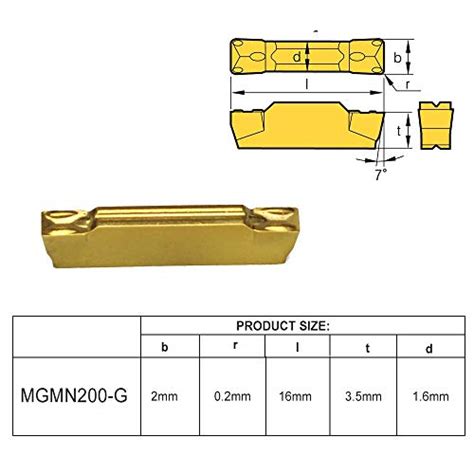 TJATSE Carbide Inserts MGMN200 G Grooving Inserts For MGEHR MGIVR CNC