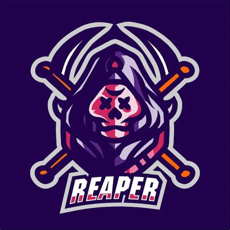 Premium Vector | Reaper mascot gaming logo