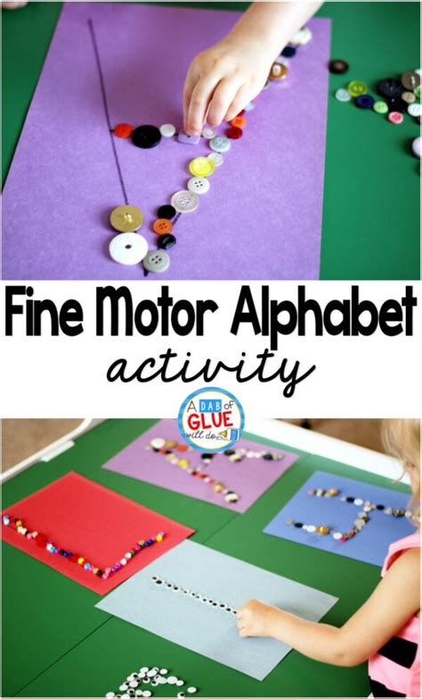 Fine Motor Skills Alphabet Activity