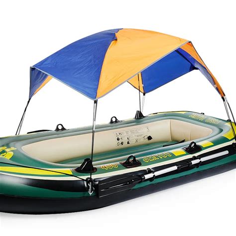 Inflatable Boat Tent Sun Shelter 3 4 Person Fishing Boat Tent Sun Canopy Beach camping Sunshade ...