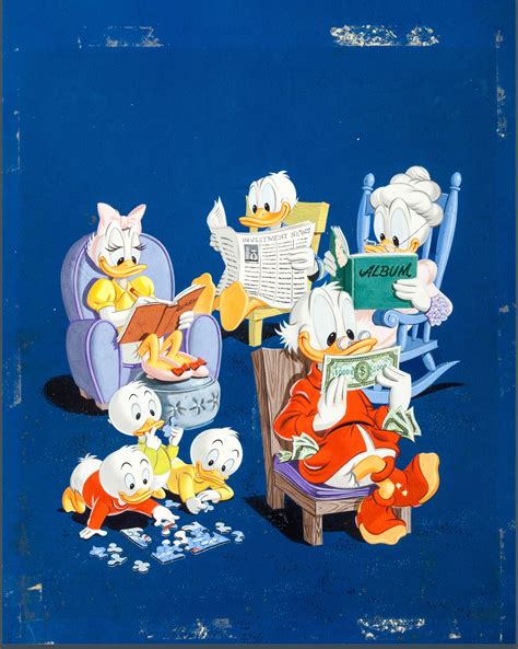 Uncle Donald and His Nephews Family Fun. Cover art for Dell Giant #38. Layout by Carl Barks ...