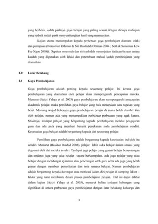 Gaya Pembelajaran Seminar 1 PDF