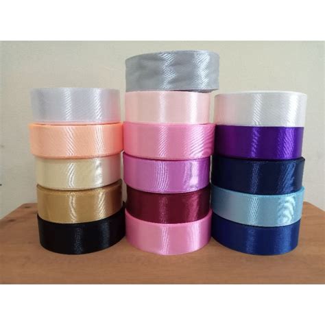 Jual Pita Satin 1 ROLL Lebar 1 2 5 Cm Indonesia Shopee Indonesia