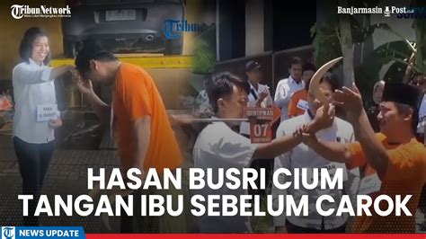 Hasan Busri Cium Tangan Ibunya Sebelum Carok Lawan Di Madura