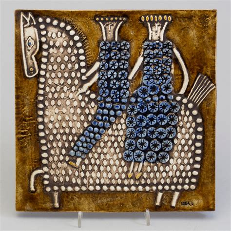 Lisa Larson Stoneware Wall Relief Gustavsberg Bukowskis