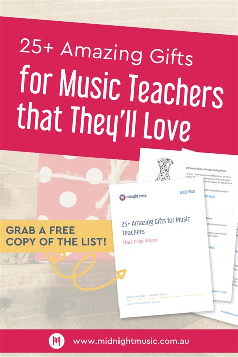 25+ Amazing Gifts That Music Teachers Will Love | Midnight Music